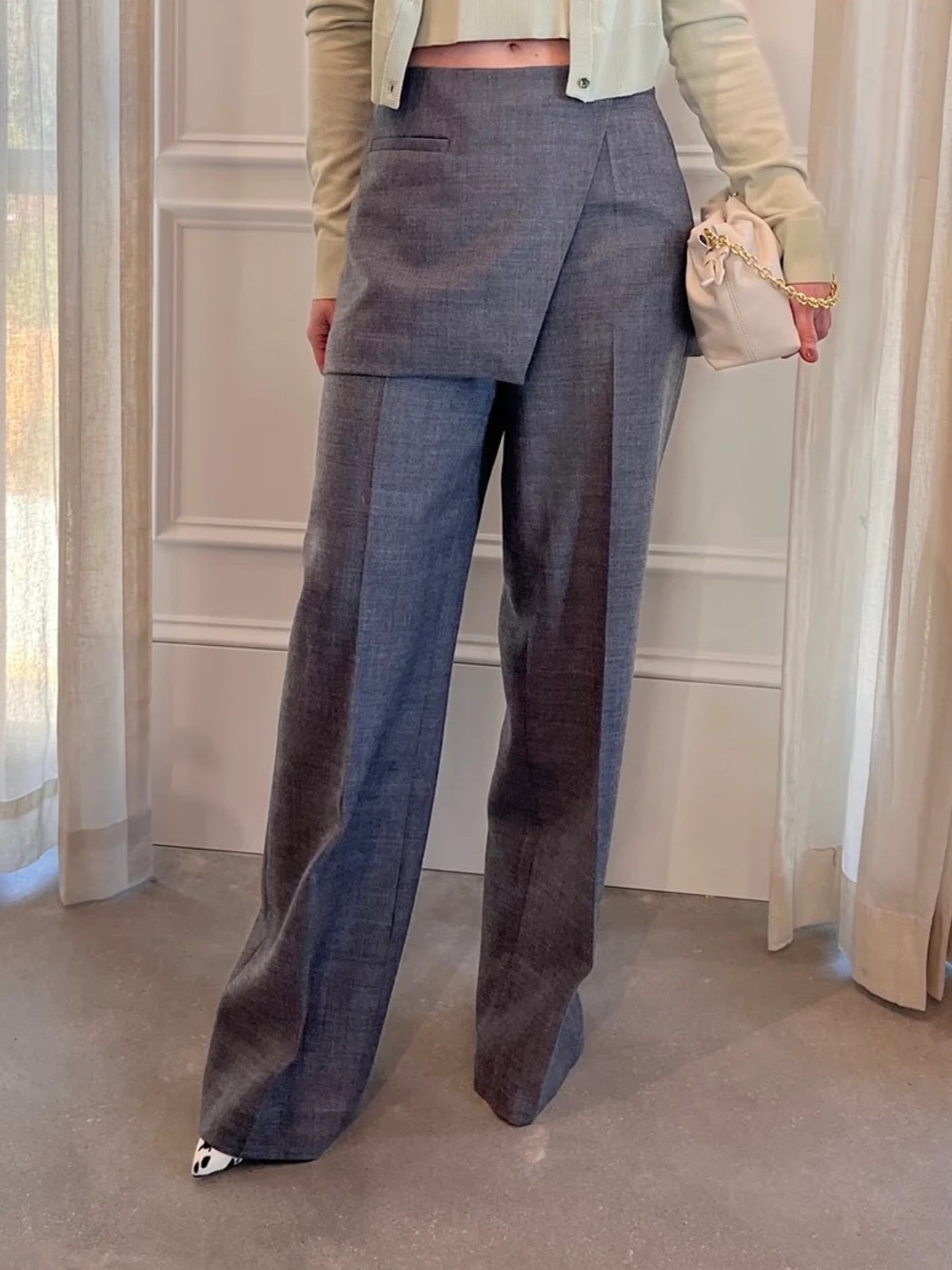 The Garment PINE SKIRT PANTS GREY MELANGE - Picture 2 of 4